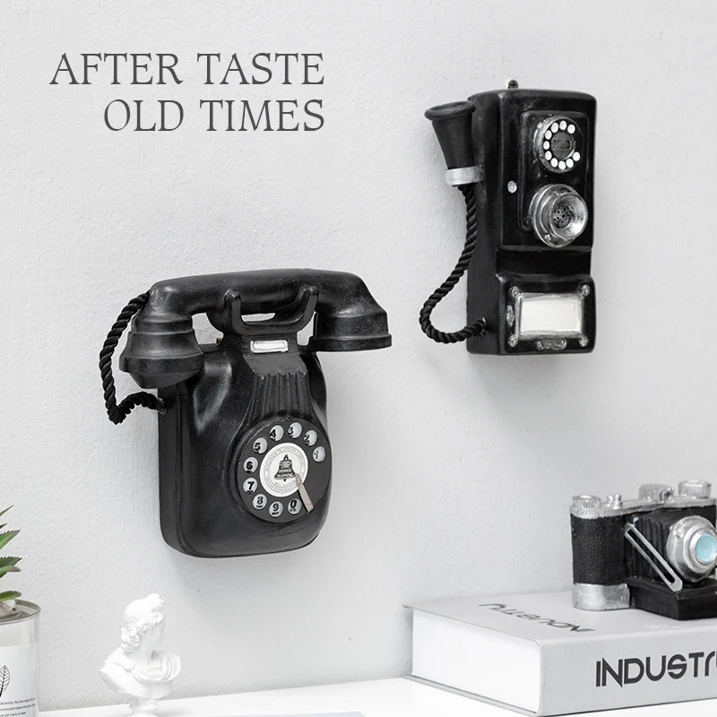 Retro wall phone pendant restaurant creative wall decoration bar restaurant coffee shop wall decoration