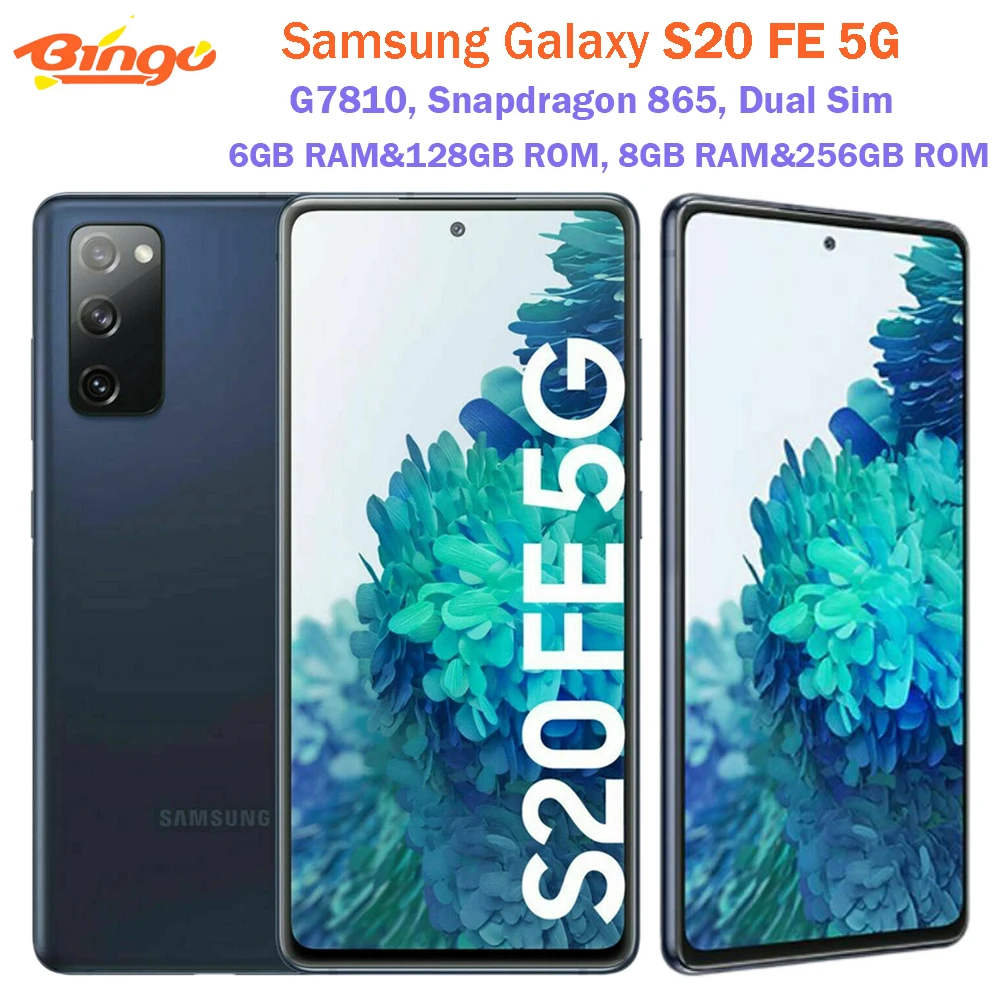 Samsung Galaxy S20 FE 5G G7810 128GB/256GB Original Cell Phone Octa Core Snapdragon 865 6.5\