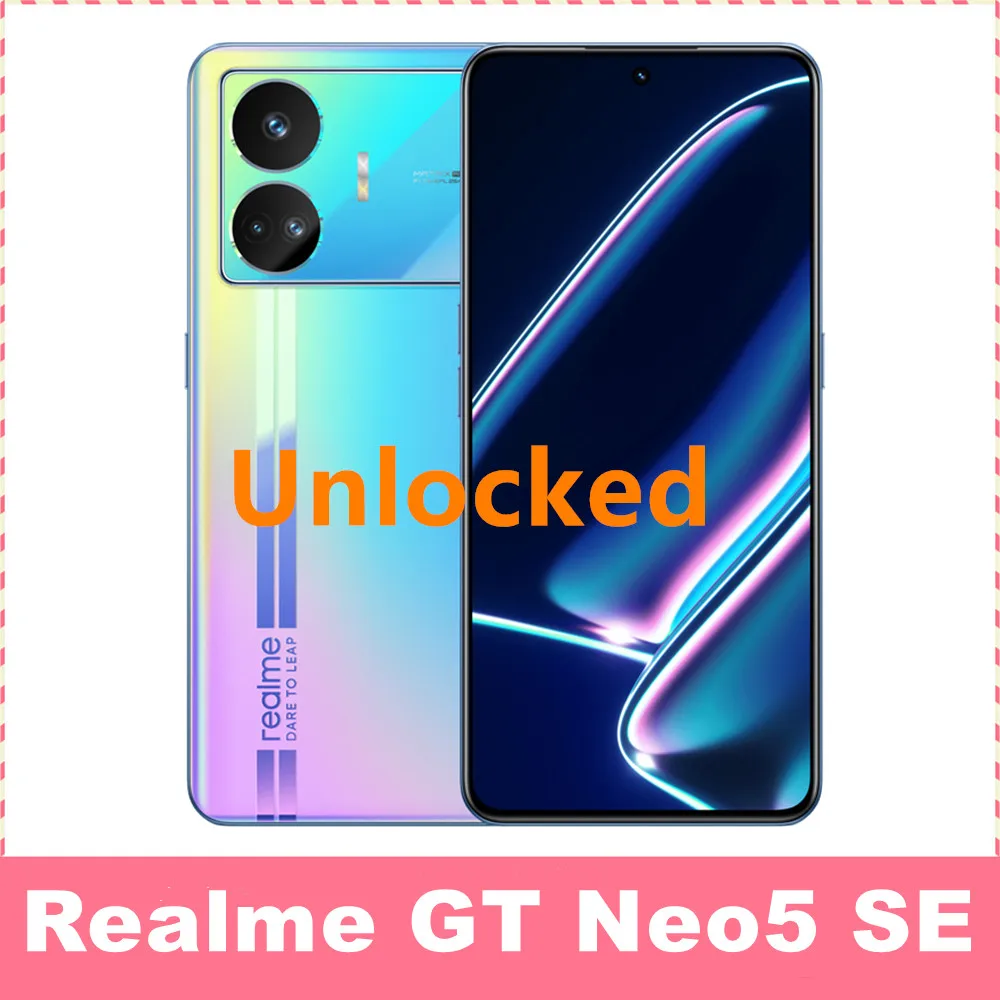 Unlocked Realme GT Neo5 se NEO 5 SE Snapdragon 7+ Gen 2 (4 nm) 6.74 Inch AMOLED 1.5K 144Hz 5500mAh 100W SuperVOOC 64MP NFC