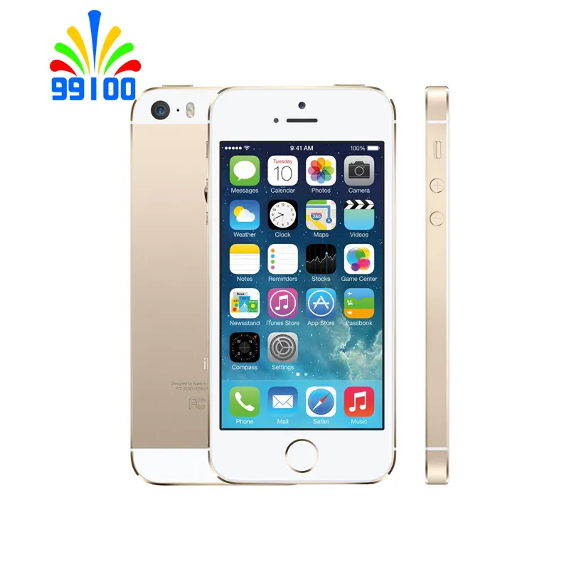 Used Original Apple iphone 5S  Unlocked 3G-WCDMA/4G-LTE  1GB RAM 16GB/32GB/64GB Fingerprint