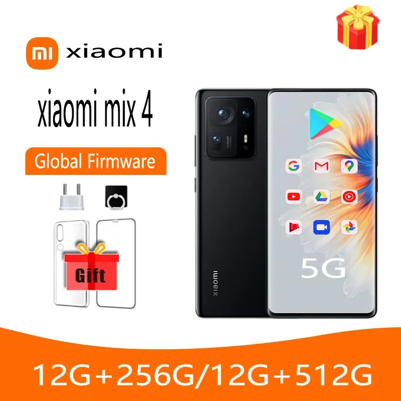 Wireless （Wireless reverse）Xiaomi MIX 4 zoom 8+256 120w Wireless50W Qualcomm Snapdragon 888Plus MIUI12.5 Curved screen