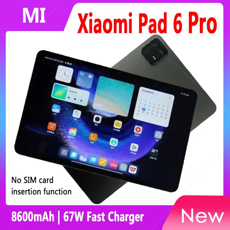 Xiaomi Mi Pad 6 PRO Tablet Snapdragon 8+ 11inch 144Hz 2.8K Display 4 Stereo Speakers 8600mAh 67W Fast Charger Android 13 MIUI14