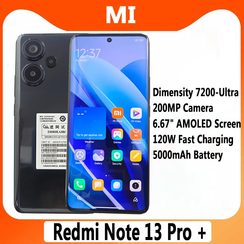 Xiaomi-Redmi Note 13 Pro + 5G Dimensity 7200-Ultra 6.67 \