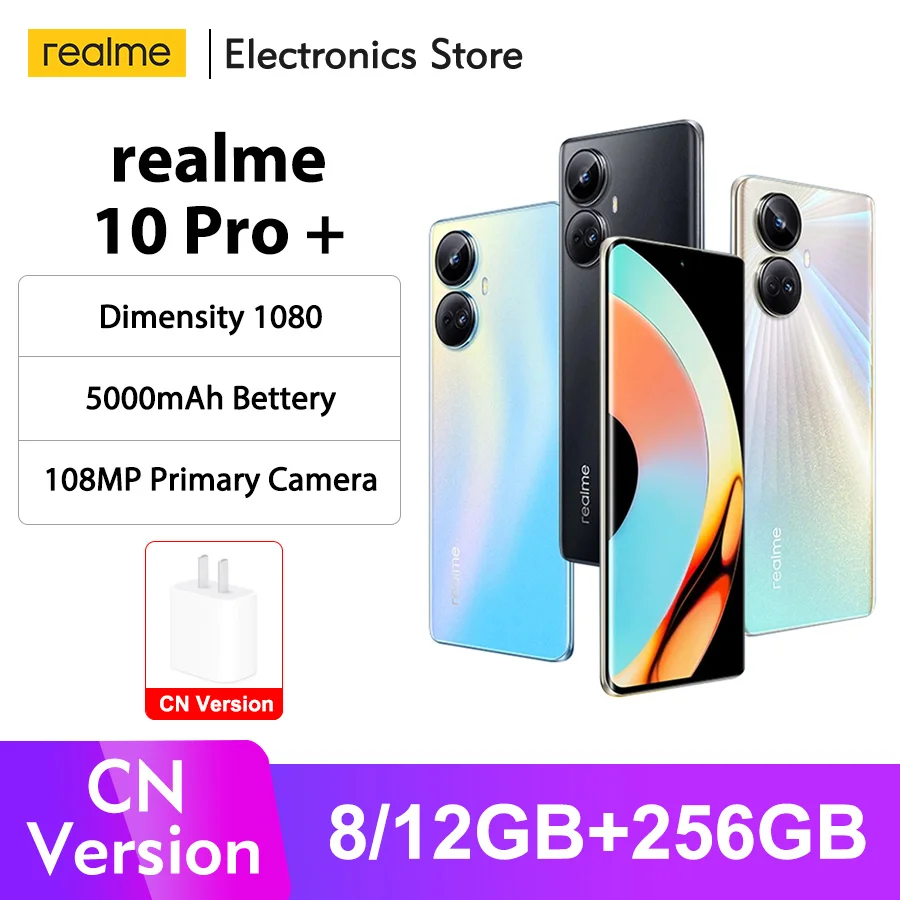 realme 10 Pro Plus Smartphone Dimensity 1080 5G Processor 6.7\