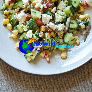 Dilled, Crunchy Candy-Corn Salad with Buttermilk Dressing