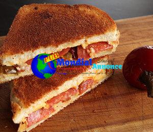 Grilled Cheese With Pepperoni and Pickled Cherry Peppers Recipe