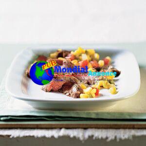 Flank Steak with Corn Salsa