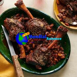 Moroccan-Style Honey-Braised Lamb Shanks