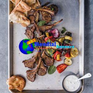 Moroccan-Spiced Lamb Chops with Vegetable Kabobs