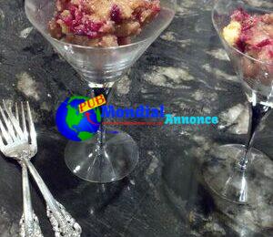 white chocolate cranberry bread pudding