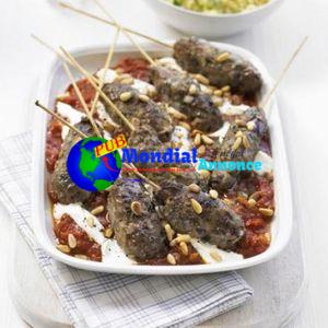 Moroccan kofte with piquant tomato sauce