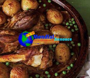 Lamb Tagine With Potatoes and Peas (L’Ham Bel B’Tata Wa Jeblana)