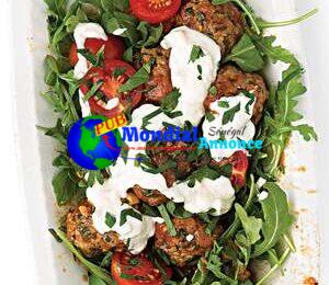 Moroccan Meatballs with Arugula