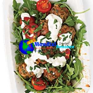 Moroccan Meatballs with Arugula