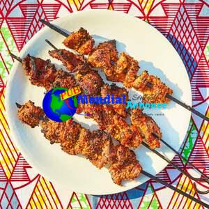 Dibi Hausa (West African Grilled Pork Kebabs with Tankora Spice)