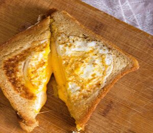 Egg-in-a-Gap Grilled Cheese Sandwich Recipe