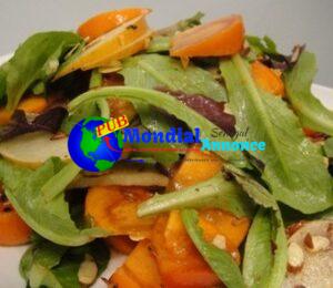 Cook the E book: Asian Pear, Persimmon, and Almond Salad