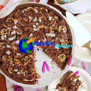 Guilt & Gluten Free Chocolate Banana Pie