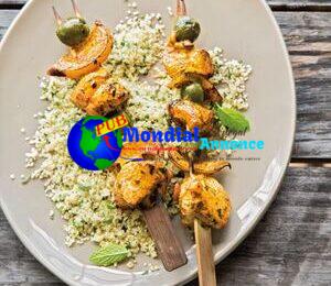 North African Chicken Skewers with Couscous