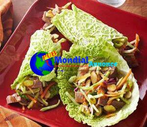 Crimson meat and Vegetable Wraps