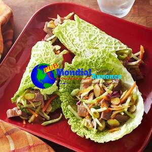 Crimson meat and Vegetable Wraps