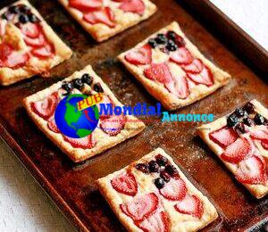 Berry and Brie American Flag Appetizer