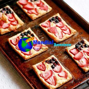 Berry and Brie American Flag Appetizer