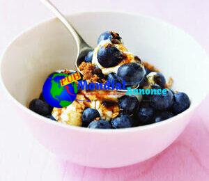 Blueberries with Brown Sugar Cream