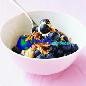 Blueberries with Brown Sugar Cream