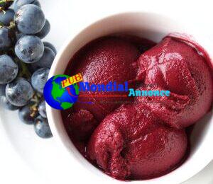 Concord grape sorbet