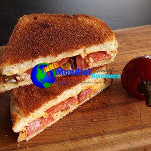 Grilled Cheese With Pepperoni and Pickled Cherry Peppers Recipe