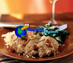 Pork Tenderloin with Onions and Dried Cranberries