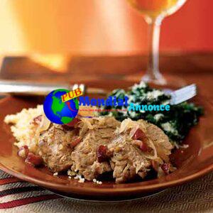 Pork Tenderloin with Onions and Dried Cranberries