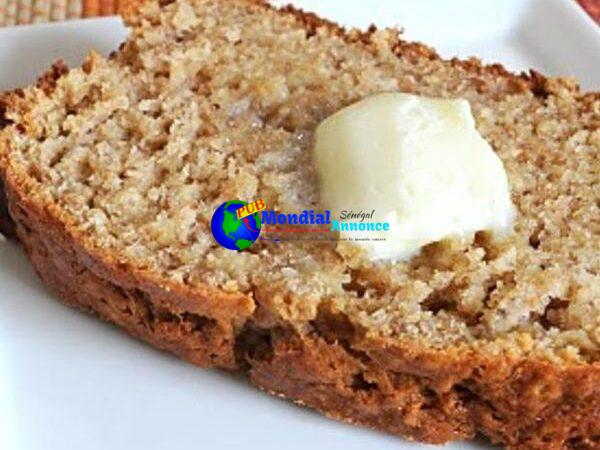 Banana Oatmeal Bread: