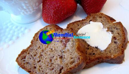 Low Paunchy Strawberry Banana Bread