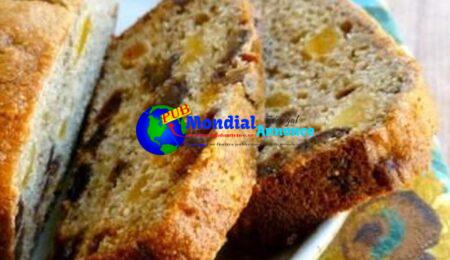 Low Fat Banana Bread with Dates & Apri