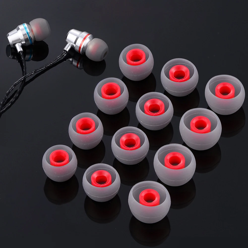 1/3Pair Wired Earphone Noise Reduction Silicone Replacement Earplug Ear Plugs Soft Earbuds Cap in Ear Headphone Eartip Universal