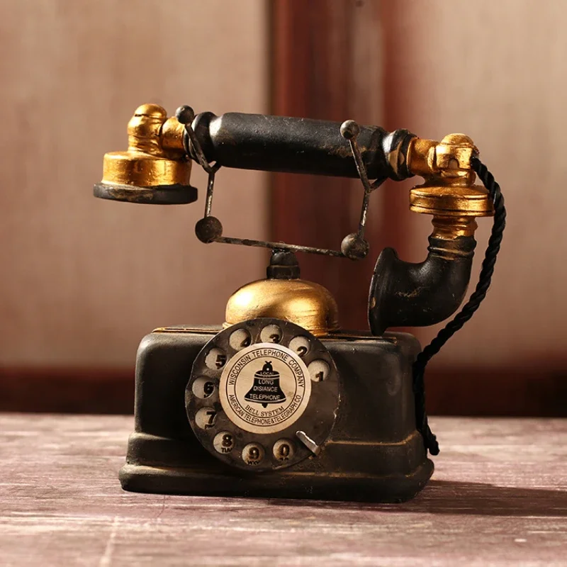 Living Dirty Telephone Old And Phone Craftsmanship Room Decoration Antique Retro