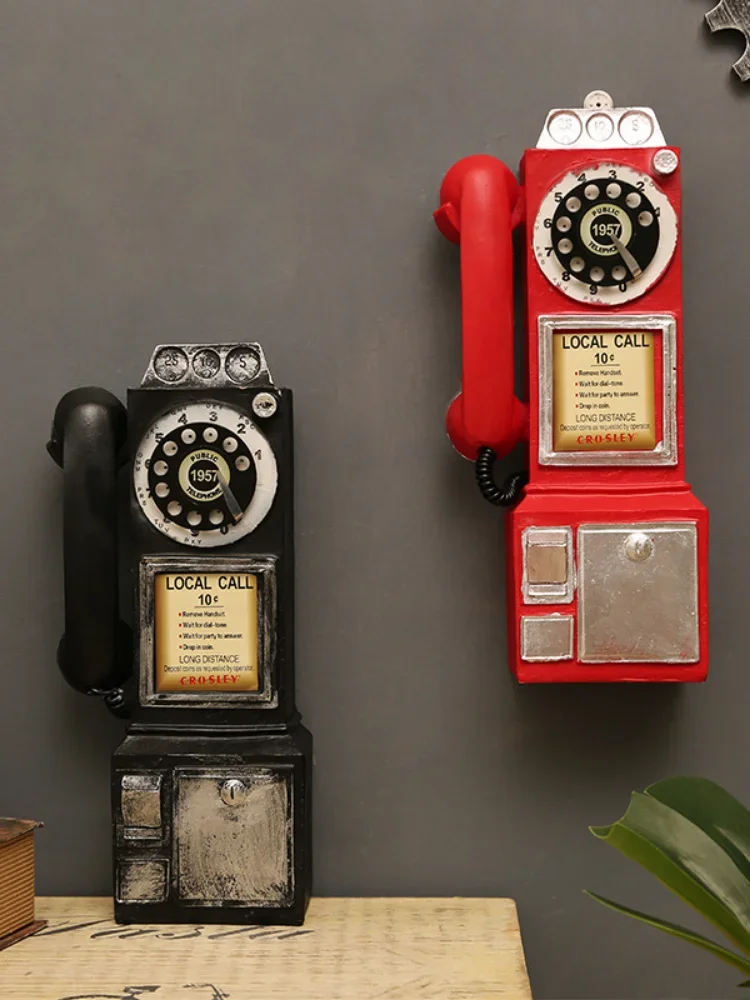 1716092407 914 Retro Wall Phone Pendant Vintage Telephone Model Wall Hanging Ornaments Furniture Crafts Gift for Ba - Retro Wall Phone Pendant Vintage Telephone Model Wall Hanging Ornaments Furniture Crafts Gift for Bar Home Decoration Old Phone