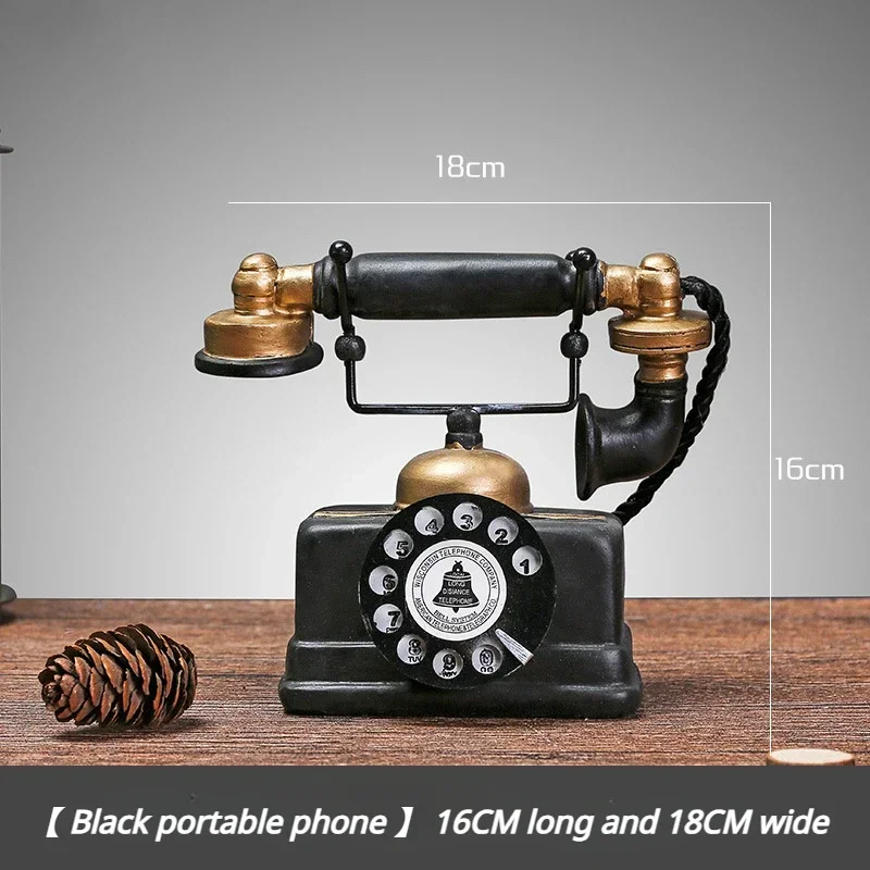 Dirty Retro And Old Living Craftsmanship Telephone Room Antique Phone Decoration