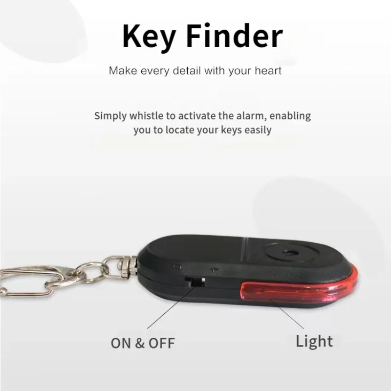 1716204906 199 Smart Find Locator Anti Lost Key Finder Keychain Whistle Beep Sound Control LED Torch Portable Car.j - Smart Find Locator Anti-Lost Key Finder Keychain Whistle Beep Sound Control LED Torch Portable Car Key Mini Finder