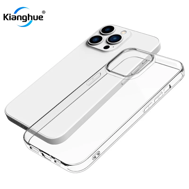 Silicone Ultra Thin Soft Case For iPhone 15 14 13 12 Mini 11 Pro XS Max X XR SE2 SE 3 8 Plus Clear Transparent Back Cover Slim 7