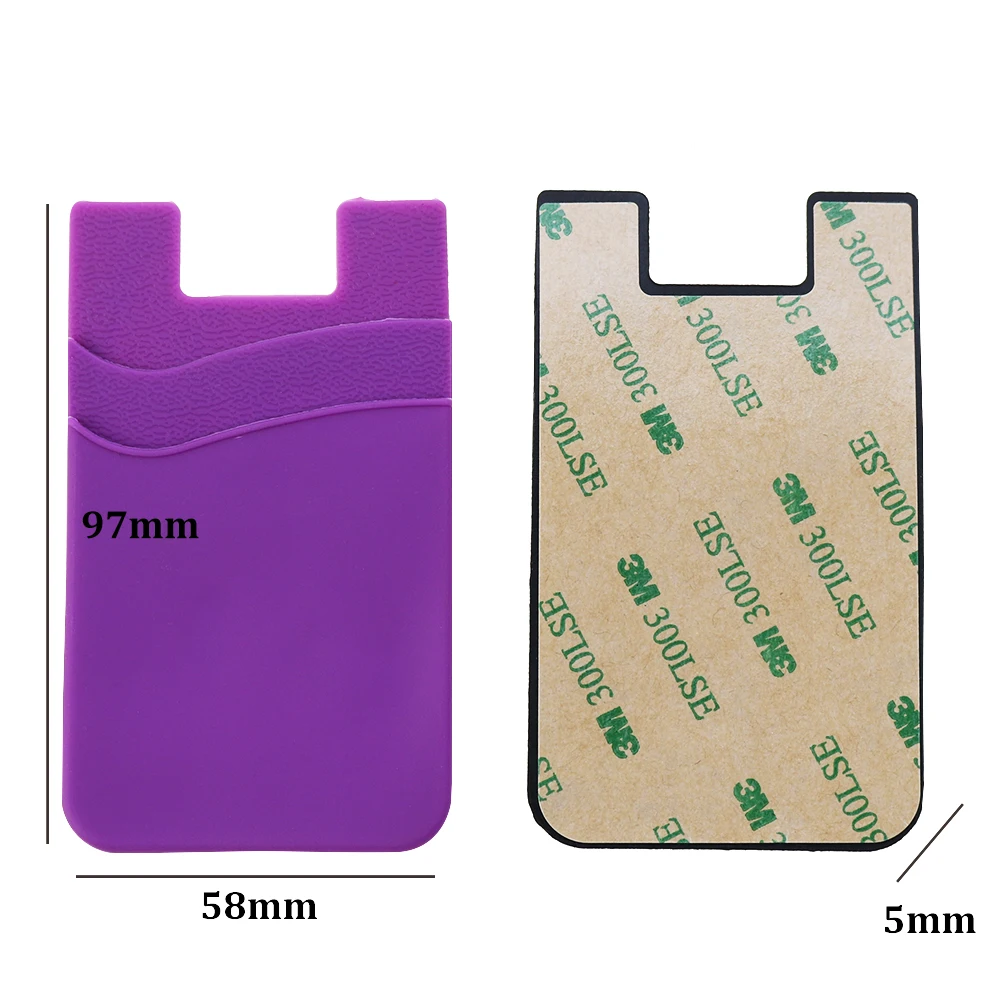 1716395348 777 YUXI 1PCS Hot Sale Phone Card Holder Silicone Mobile Phone Back Card Holder Elastic Wallet Stick - YUXI 1PCS Hot Sale Phone Card Holder Silicone Mobile Phone Back Card Holder Elastic Wallet Stick On Adhesive Cash ID Soft