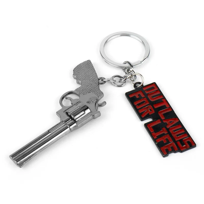 1716437887 524 Red Dead Redemption 2 Keychain Men Cosplay Game Gun Pendant Car Key Rings Metal Key Accessories - Red Dead Redemption 2 Keychain Men Cosplay Game Gun Pendant Car Key Rings Metal Key Accessories Key Props Bag Jewelry Fans Gift