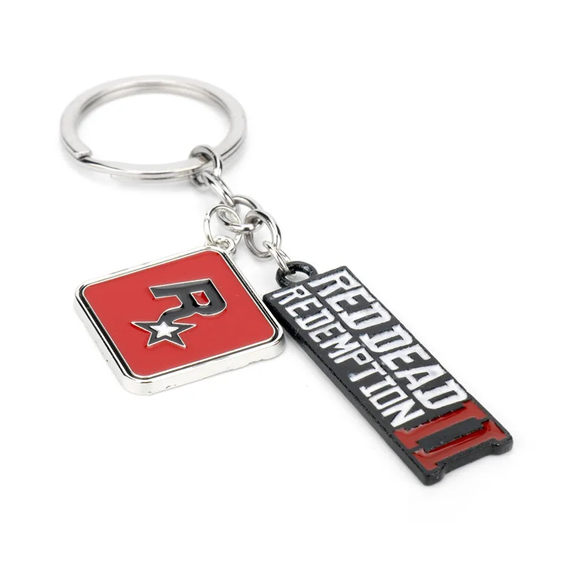 1716437888 712 Red Dead Redemption 2 Keychain Men Cosplay Game Gun Pendant Car Key Rings Metal Key Accessories - Red Dead Redemption 2 Keychain Men Cosplay Game Gun Pendant Car Key Rings Metal Key Accessories Key Props Bag Jewelry Fans Gift