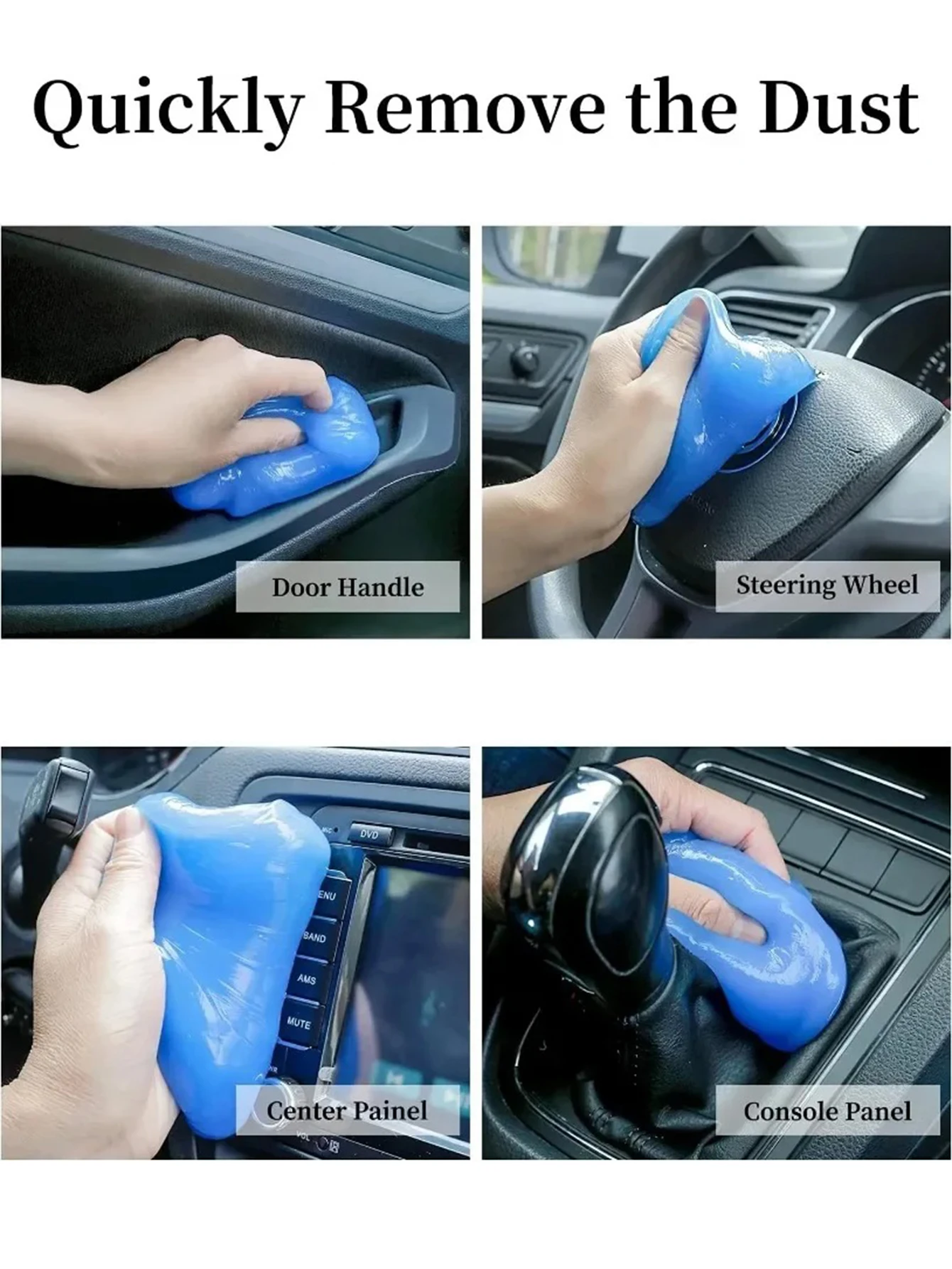 1716444609 667 70 160g Car Cleaning Gel Dust Remover Car Interior Wash Mud Household and Office Cleaner Glue - 70-160g Car Cleaning Gel Dust Remover Car Interior Wash Mud Household and Office Cleaner Glue Powder Cleaner Detail Clean Tool