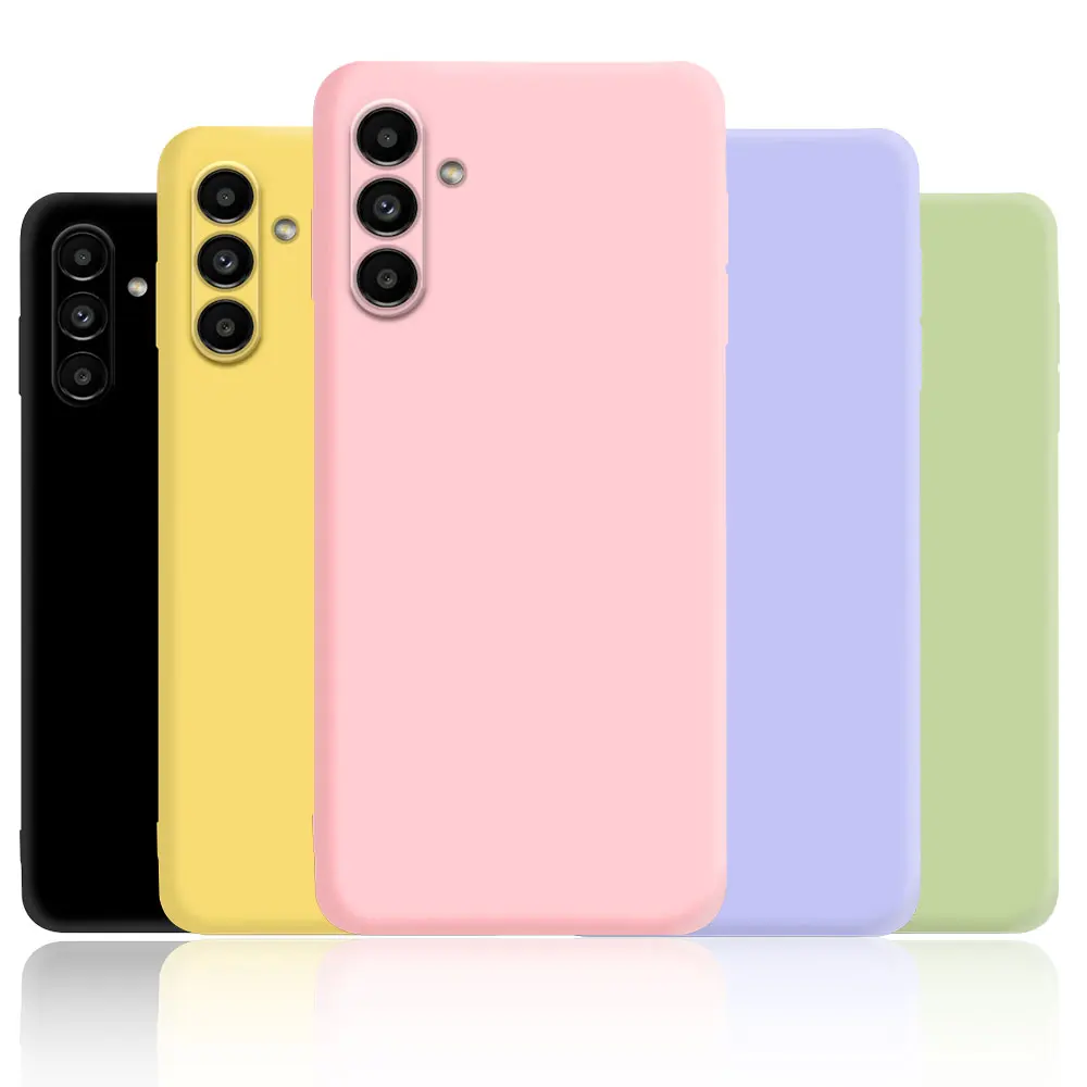 Original Liquid Silicone Case For Samsung Galaxy A15 A25 A35 A55 5G A05 A05S 4G Shockproof Phone Cover Cases