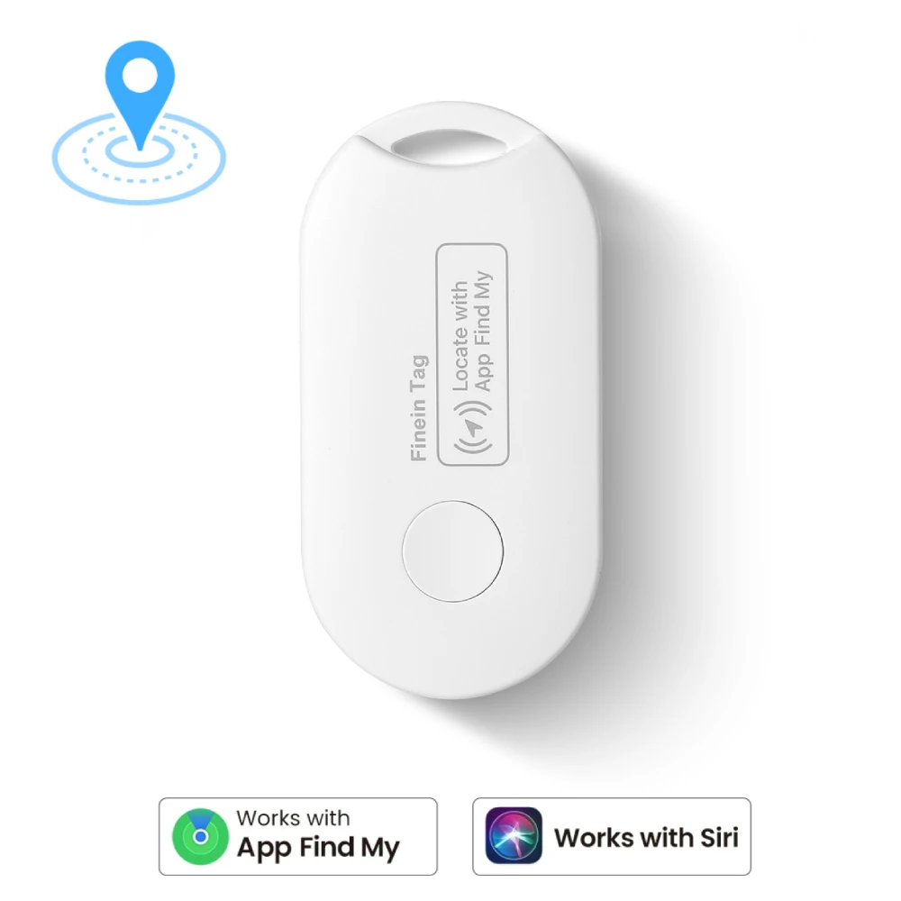 Global GPS Locator Mini Smart Tag Works with iPhone Find My APP Anti Lost Reminder Device Tracker for Car Wallet Key Pet Finder