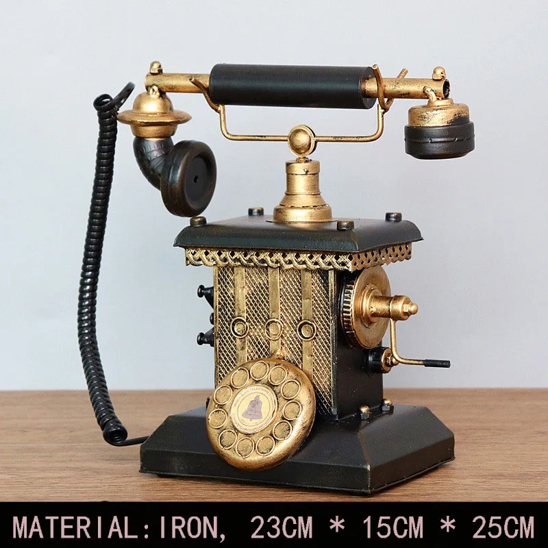 American Retro Industrial Style Telephone Model Base Camera Shot Background Props Bar Cafe Clothing Store British Style Ornament