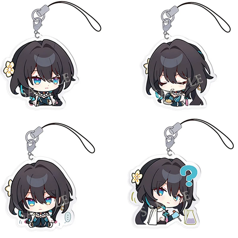 Anime Character Ruan Mei Jingliu for Mobile Phone Strap Anime Honkai Star Rail Lanyard IPhone Mobile Phone Hang Rope Bag Pendant